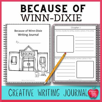 Preview of Because of Winn Dixie Writing Journal