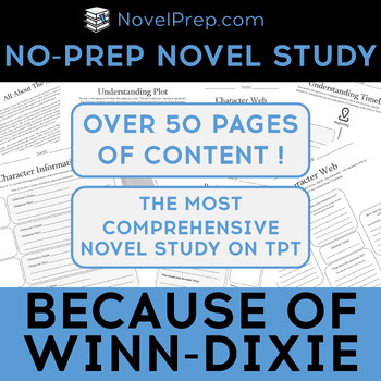 Preview of Because of Winn-Dixie by Kate DiCamillo Novel Study – No Prep!!