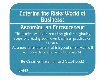 Preview of Becoming An Entrepreneur Project