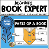 Label it: Parts of a Book Poster for Kindergarten & First 