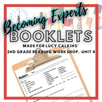 Preview of Becoming Experts Half-Page Booklets - 2nd Grade Reading Workshop Unit 2