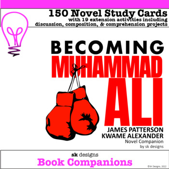 Preview of Becoming Muhammad Ali novel study comprehension writing enrichment activities