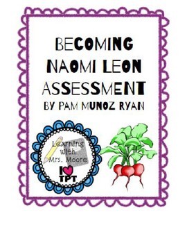 Preview of Becoming Naomi Leon Book Assessment