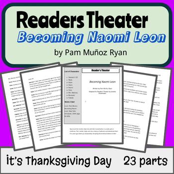 Preview of Becoming Naomi Leon by Pam Munoz Ryan Readers Theater