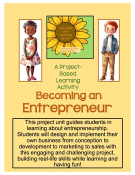 Preview of Becoming an Entrepreneur PBL Unit