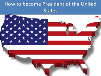 Preview of Becoming the President!! - PowerPoint and Activites-Editable Version Included