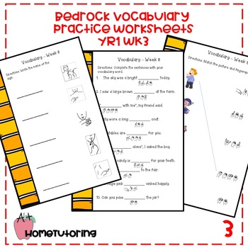 Preview of Bedrock Practice Sheets YR1 WK3