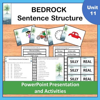 Preview of Bedrock Literacy Curriculum Unit 11: Sentence Structure Materials