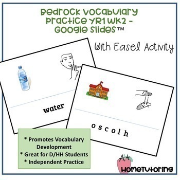 Preview of Bedrock Vocabulary Practice YR1 WK2 - Google Slides™