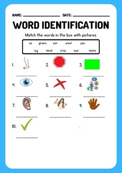 Preview of Bedrock Year 1, Week 4 English Word Identification