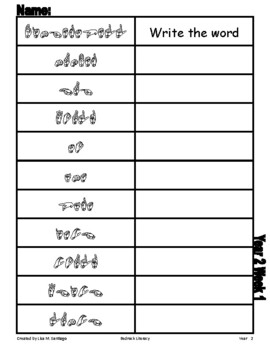 Preview of Bedrock Year 2 - Fingerspelling - read and write