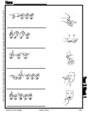 Bedrock Year 3 - Read Fingerspelling-Write and Match ASL Images