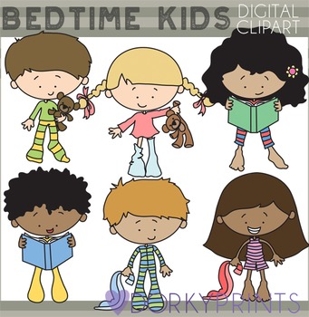 Preview of Bedtime Kids Clipart