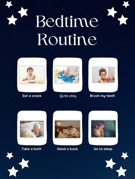 Preview of Bedtime Routine: A simple visual schedule