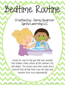 Preview of Bedtime Routine Checklist
