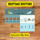 Bedtime Routine Flip Chart Folding toddler daily checklist