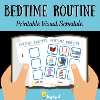 Preview of Bedtime Routine: Printable Visual Schedule for ASD/ADHD/OT/Toddlers/Sensory