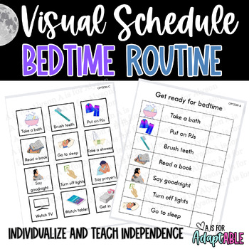 Preview of Bedtime Routine | Visual Schedule| Special Education | Life Skills