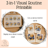 Bedtime Routine Visual Schedule for Preschoolers | Printable Routine Chart