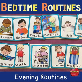 Preview of Bedtime Routines & Getting Ready for Bed: Flexible EDITABLE Visual Schedule