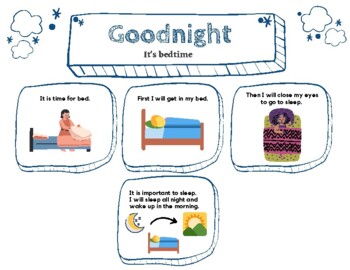 Preview of Bedtime Social Story For Girls * For Parent Use