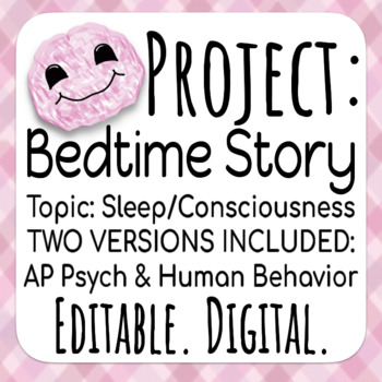 Preview of Bedtime Story Projects for Psychology- Sleep/Dreams/States of Consciousness