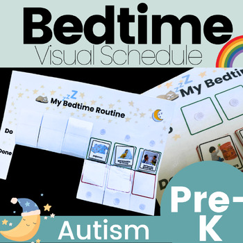 Preview of Bedtime Visual Schedule for Nighttime Routine 3 Styles