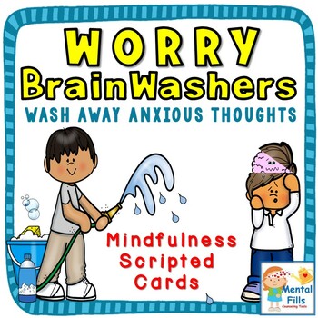 Preview of Mindfulness Cards- Brainwash Anxious Thoughts at Bedtime to Help Sleep