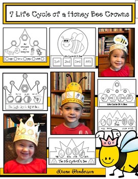 Preview of Bee Activities Life Cycle of a Bee Craft Bee Life Cycle Crowns