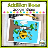 Bee Addition Digital Task Cards Distance Learning