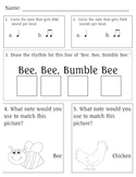 Bee, Bee, Bumblebee Worksheet