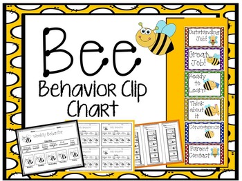 Preview of Bee Behavior Clip Chart