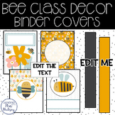 Bee Binder Covers and Spine Labels