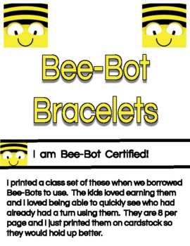 Preview of Bee-Bot Bracelets
