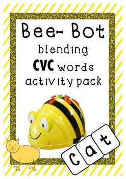 Preview of Bee-Bot CVC Words Blending Activity