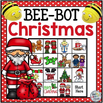 Preview of Bee Bot Mat Christmas