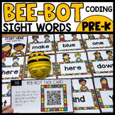 Bee Bot Coding Activity Mat | Bee Bot SIGHT WORD Practice SET 1