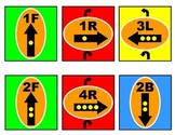 Bee-Bot: Color Coded Direction Cards