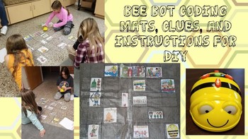 Preview of Bee Bot DIY Mats (Summer Camp & A Nice Walk in the Jungle) Maker Space K-5