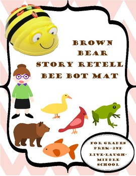 Preview of Bee Bot Mat Brown Bear Retelling