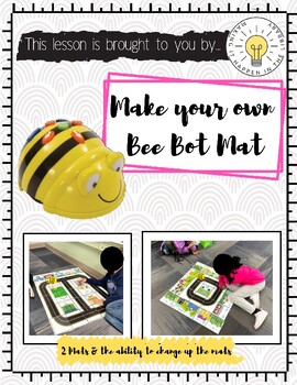 Preview of Bee Bot Mats- 2 mats and student task cards!