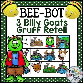 Preview of Bee Bot Mat Three Billy Goats Gruff Retell