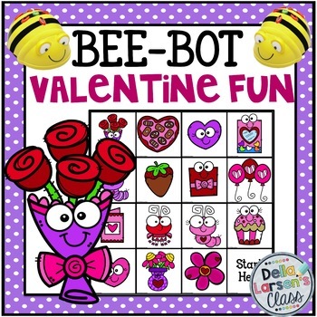 Preview of Bee Bot Valentine's Day Coding