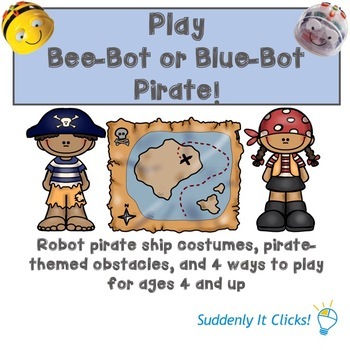 Preview of Bee-Bot and Blue-Bot Pirate Game - Coding Made Fun!