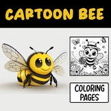 Bee Cartoon coloring pages