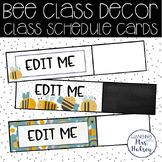 Bee Class Schedule Cards