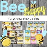 Bee Classroom Decor - CLASSROOM JOBS | EDITABLE
