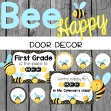 Bee Classroom Decor - DOOR DECOR | EDITABLE