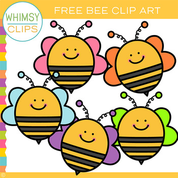 Preview of Free Spring or Summer Bee Clip Art