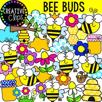 Preview of Bee Clipart Buds {Insect Clipart}